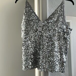 J. Crew sequin top